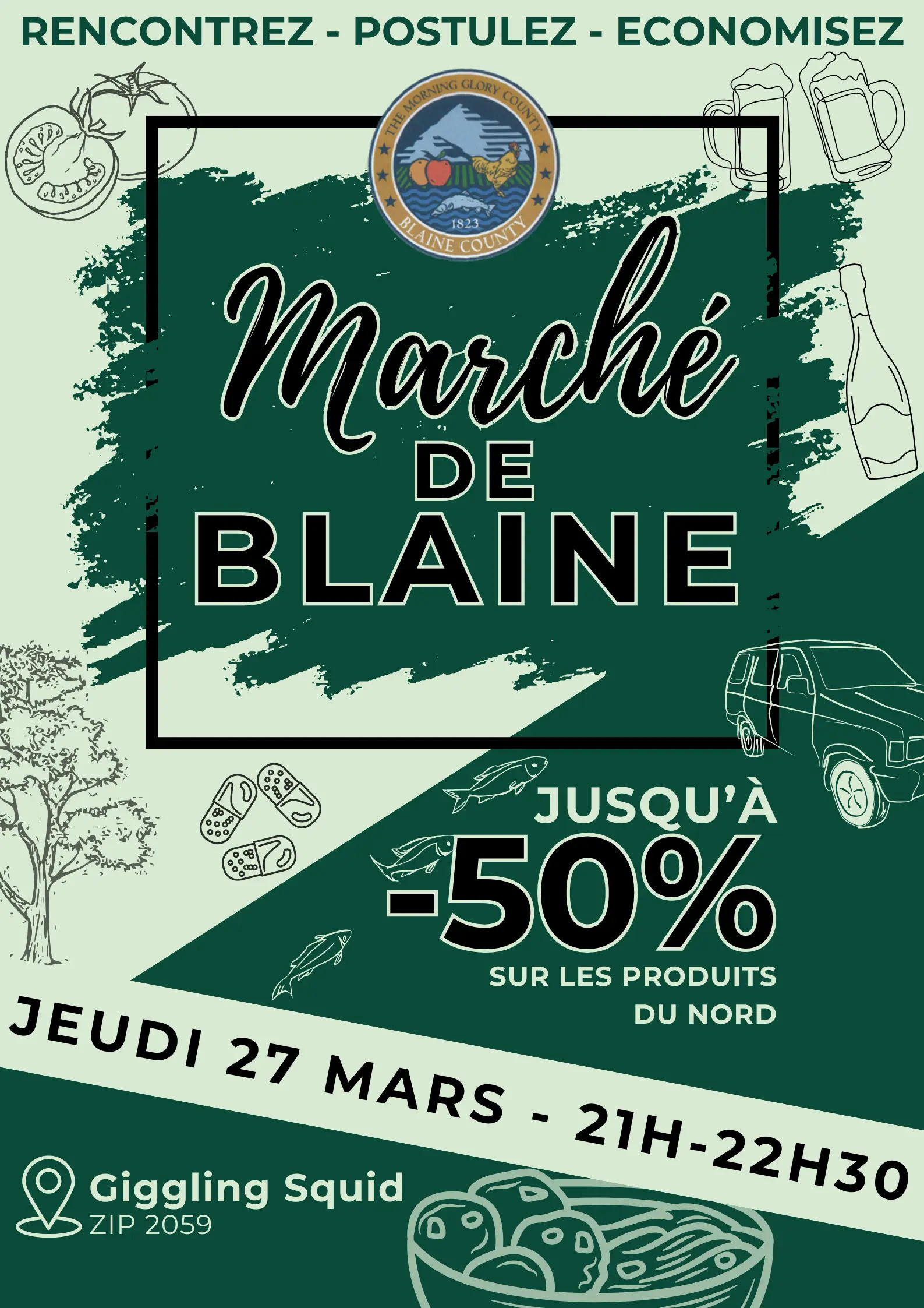 Marché de Blaine County (Mars)