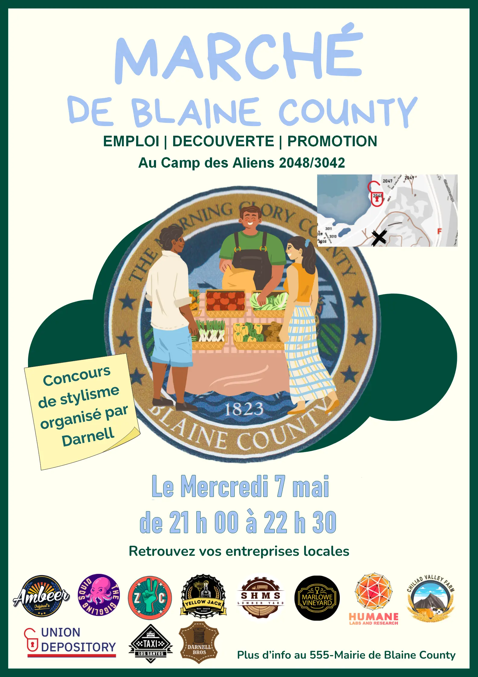 Marché de Blaine County (Mai)